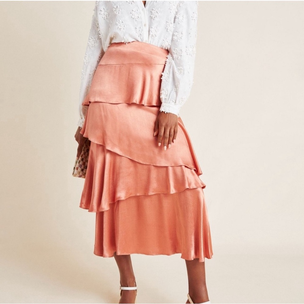 Anthropologie Tiered skirt